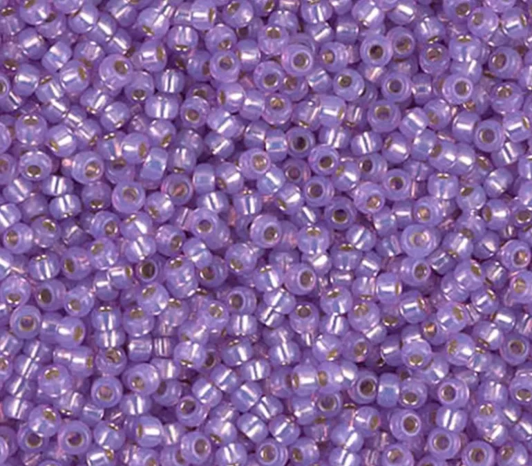 11/0 Miyuki Round Seed Bead – Silver Lined Violet