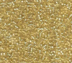 11/0  Miyuki Round Seed Bead – Silver Lined Pale Gold