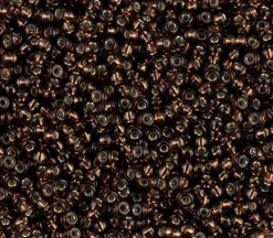 11/0  Miyuki Round Seed Bead – Silver Lined Root Beer
