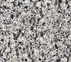11/0  Miyuki Round Seed Bead – Silver Lined Crystal