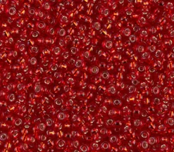 11/0  Miyuki Round Seed Bead – Silver Lined Ruby