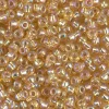 8/0  Miyuki Round Seed Bead – Silver Lined Gold AB