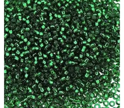 15/0  Miyuki Round Seed Bead – Silver Lined Emerald