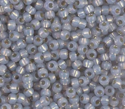 8/0  Miyuki Round Seed Bead – Smoky Opal Silver Lined Alabaster