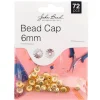6mm Bead Cap – Gold 72pcs