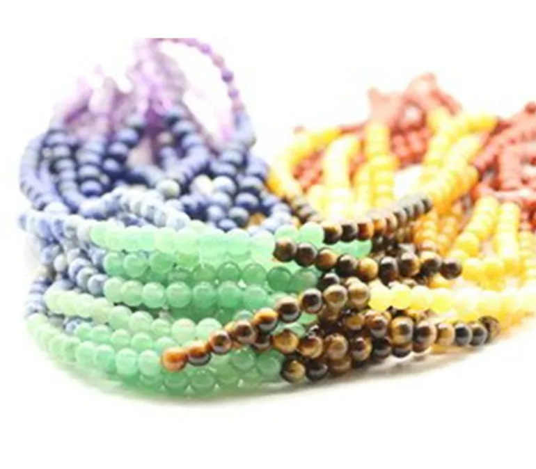 8mm Chakra Round Mixed Stone – 16-inch Strand