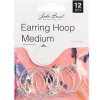 25mm Earring Hoop Medium – Silver 12pcs