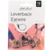 15mm Earwire Leverback – Antique Silver 12pcs