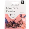 15mm Earwire Leverback – Antique Copper 12pcs