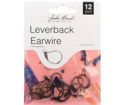 15mm Earwire Leverback – Antique Copper 12pcs