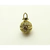 28mm Globe Filigree – Antique Gold Plated Metal Alloy