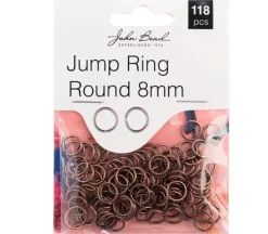 8mm Jump Ring Round – Antique Copper 118 pcs