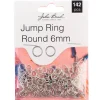 6mm Jump Ring Round – Antique Silver 142 pcs