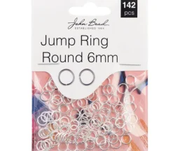 6mm Jump Ring Round – Silver 142pcs