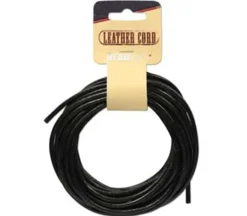 3mm Leather Cord 5 Yards – Black