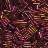 6mm Miyuki Bugle – Dark Topaz Rainbow Gold