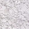 6mm Miyuki Bugle – White Pearl Ceylon