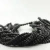 6mm Round Lava Beads – 16-inch Strand – Dyed Black