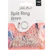 6mm Split Ring – Silver 142 pcs
