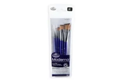 Moderna 77 Art Brushes – 5pc Angular Variety Set