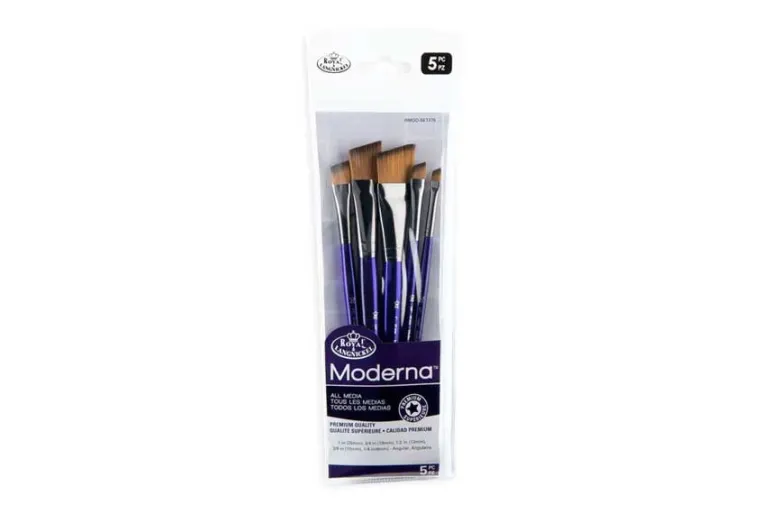 Moderna 77 Art Brushes – 5pc Angular Set