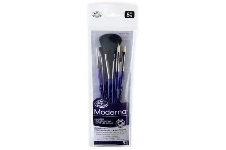 Moderna 77 Art Brushes – 5pc Oval Wash Variety Set