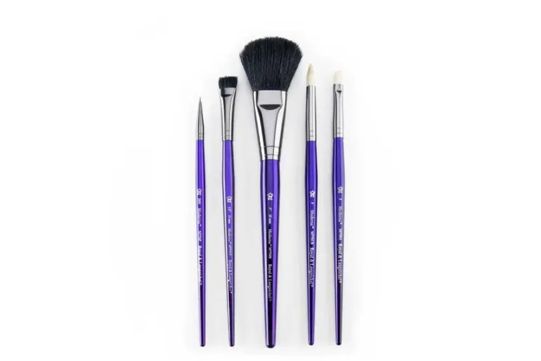 Moderna 77 Art Brushes – 5pc Oval Wash Variety Set
