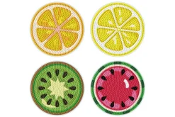 Modern Florals Coasters Diamond Painting Kit 4pc