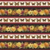 Monarch Meadows Leaves in Tonal Cream