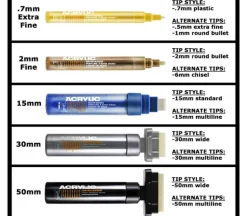 Montana Acrylic Markers – .7mm Extra Fine (view colors)