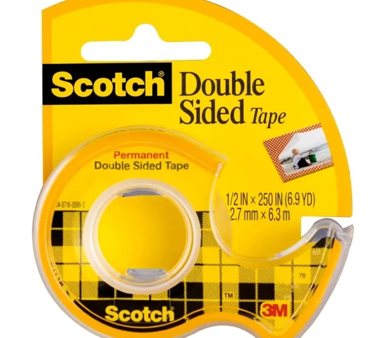 3M Scotch Double Sided Tape Roll – 1/2-inch