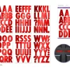 MultiCraft Alpha Sticker Sheets – Large Cap Red Metallic