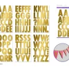 MultiCraft Alpha Sticker Sheets – Large Cap Gold Metallic