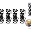 MultiCraft Big Font Number Stickers – Black – 3-inch
