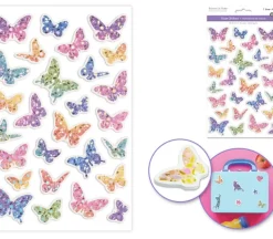 MultiCraft Foam 3D Foil Stickers – Butterfly