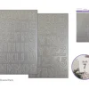 MultiCraft Glitter Chipboard Letter Stickers – Silver Glitter