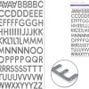 MultiCraft Glitter Foam Alphabet Stickers – 3/4-inch Silver