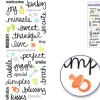 MultiCraft Paper Craft Stickers – Clear Welcome Baby