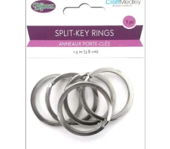 Multicraft Split Key Ring – 1.5-inch – 5 Piece