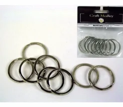 Multicraft Split Key Ring – 1.25-inch – 8 Piece