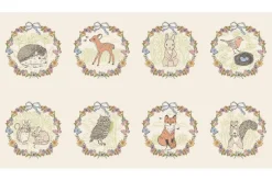 My Secret Garden 8 Image Animals Panel, 24-in by 43-in