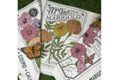 MY Secret Garden 9 Image Vintage Seed Packet 36-in by 44-in panel