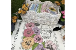 MY Secret Garden 9 Image Vintage Seed Packet 36-in by 44-in panel