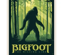 National Parks Legends Bigfoot the Missing Link Panel 36-inches by 43-inches