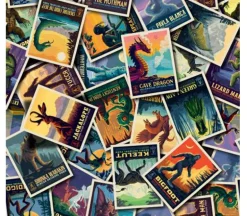 National Parks Legends Postcard Toss Multicolor
