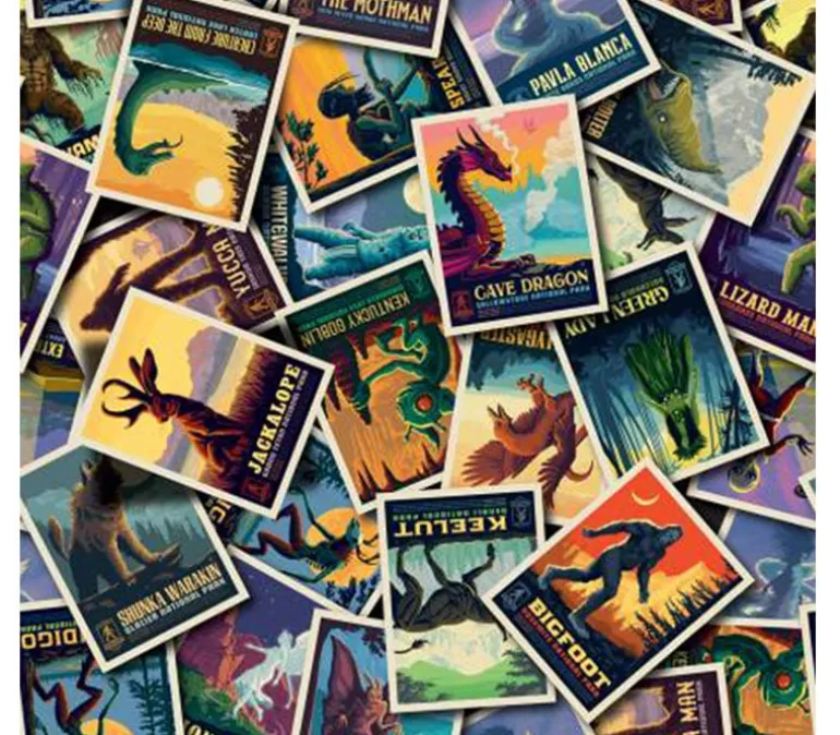 National Parks Legends Postcard Toss Multicolor