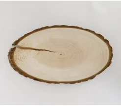 Natural Wood Slice Disc – Oval for Crafts & Décor