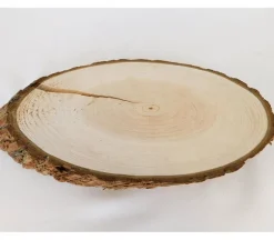 Natural Wood Slice Disc – Oval for Crafts & Décor