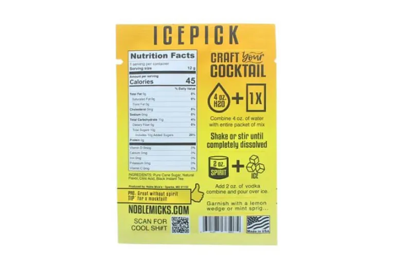 Noble Micks Single Serve Craft Cocktails Mix – Icepick