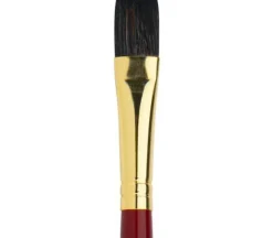 Nocturna Pro Natural Squirrel and Synthetic Brush – Flat Wash 3/4-inch Acrylic Handle
